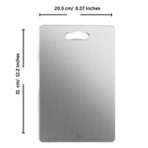 LA' FORTE Stainless Steel Chopping Board (31 cm x 20.5 cm)